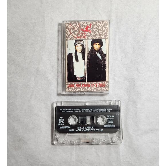 Milli Vanilli Girl You Know Its True Tested Cassette (Arista, 1988,1989) - Picture 5 of 6